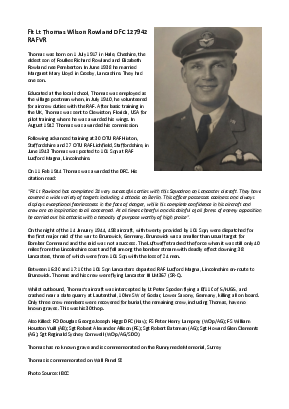A preview of a PDF biography for Rowland, Thomas Wilson